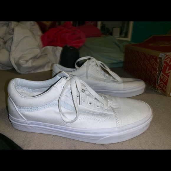 all white vans size 3